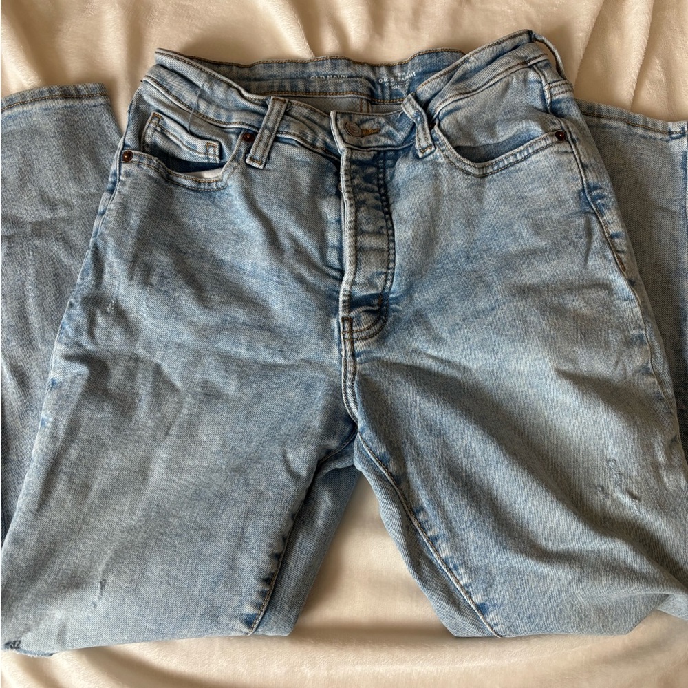 Old Navy Light Blue Women's Straight Leg Jeans